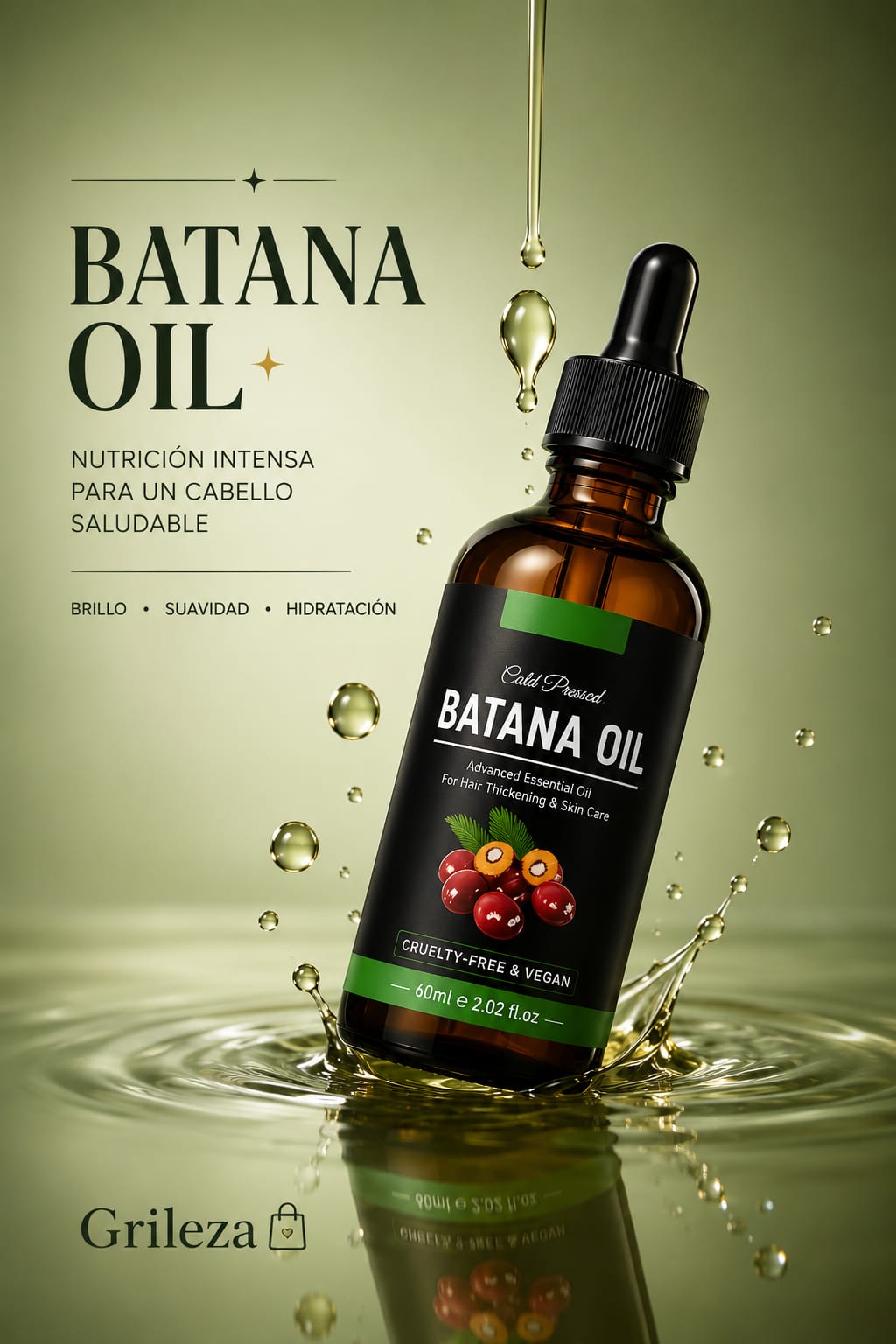 Batana Oil 100% Natural – Nutre, Fortalece y Protege tu Cabello